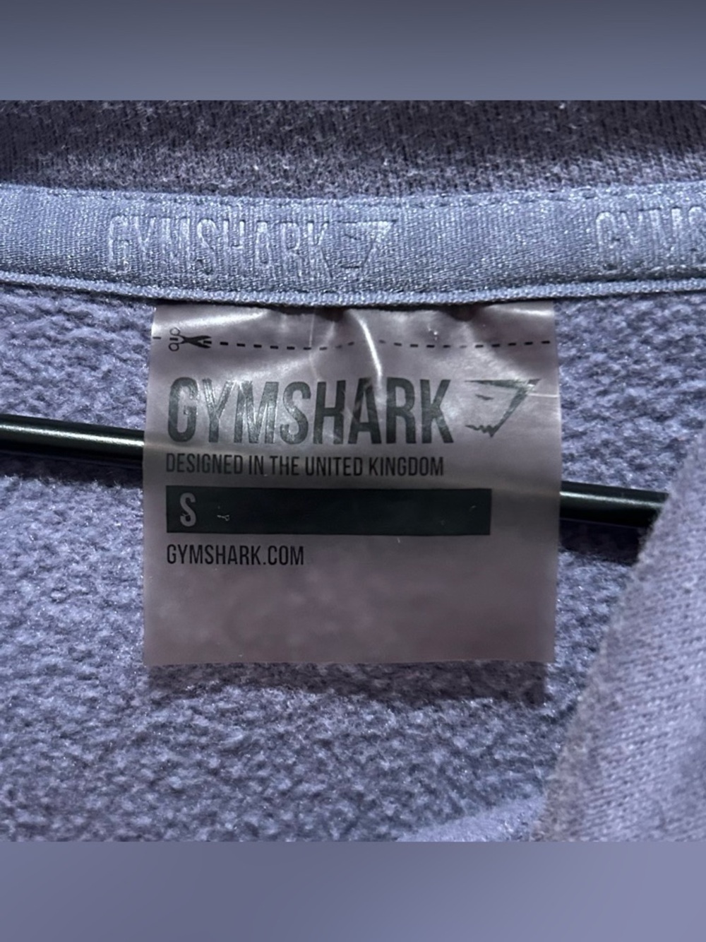 Gymshark Crest Hoodie Sweatshirt in Steel Blue Grey - Women’s Size Small - Picture 3 of 7